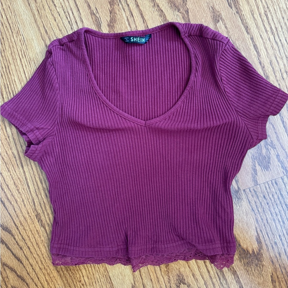 SHEIN lace crop top bundle.